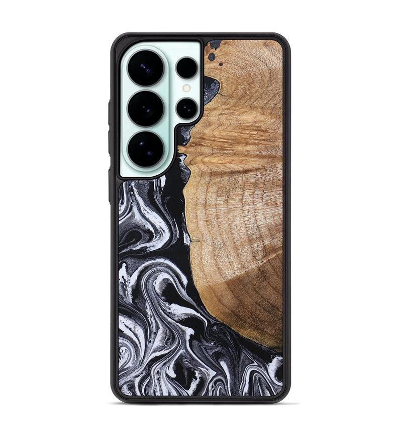 Galaxy S26 Ultra Wood Phone Case - Daisha (Black & White, 830634)