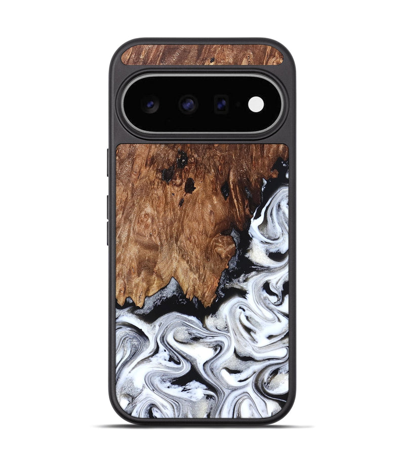 Pixel 11 Wood Phone Case - Mettie (Black & White, 830636)