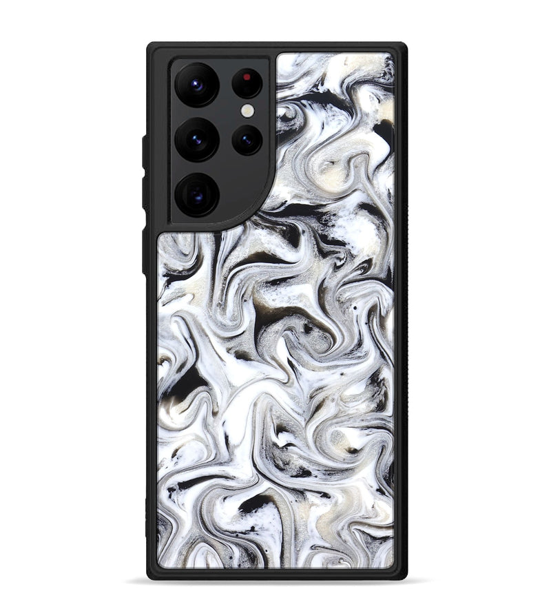 Galaxy S22 Ultra ResinArt Phone Case - Susie (Black & White, 830638)