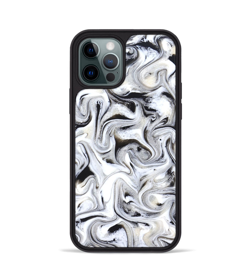 iPhone 12 Pro ResinArt Phone Case - Susie (Black & White, 830638)