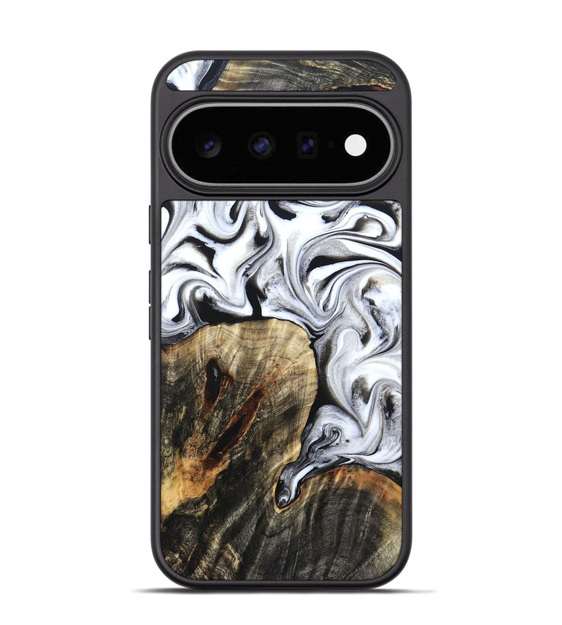 Pixel 11 Pro Wood Phone Case - Clair (Black & White, 830639)