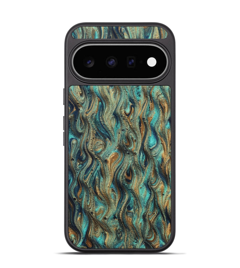 Pixel 11 ResinArt Phone Case - Brea (Teal & Gold, 830643)
