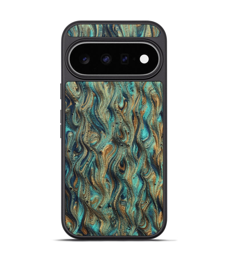 Pixel 11 Pro ResinArt Phone Case - Brea (Teal & Gold, 830643)
