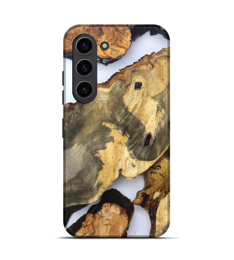 Galaxy S23 Wood Live Edge Phone Case - Tasia (Clear, 830645)