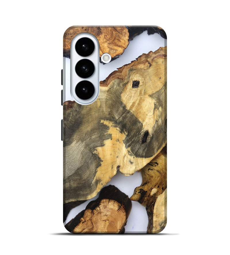 Galaxy S26 Wood Live Edge Phone Case - Tasia (Clear, 830645)