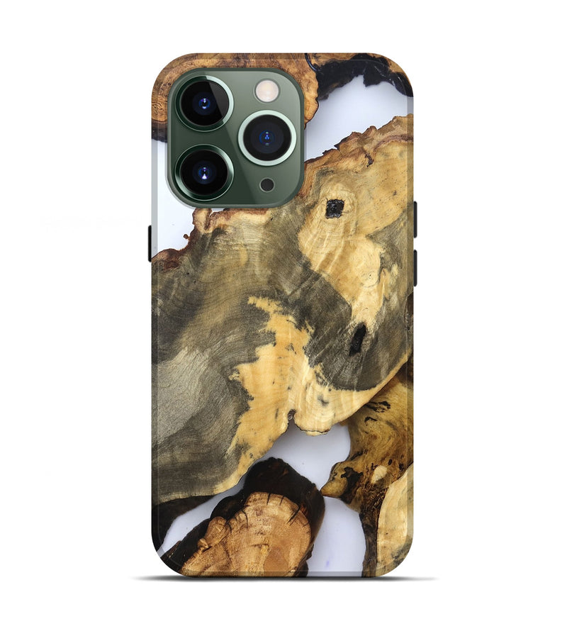 iPhone 13 Pro Wood Live Edge Phone Case - Tasia (Clear, 830645)