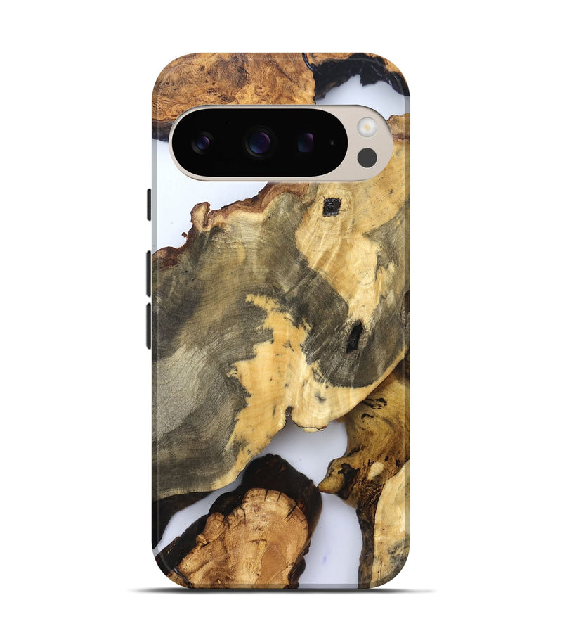 Pixel 9 Pro Wood Live Edge Phone Case - Tasia (Clear, 830645)