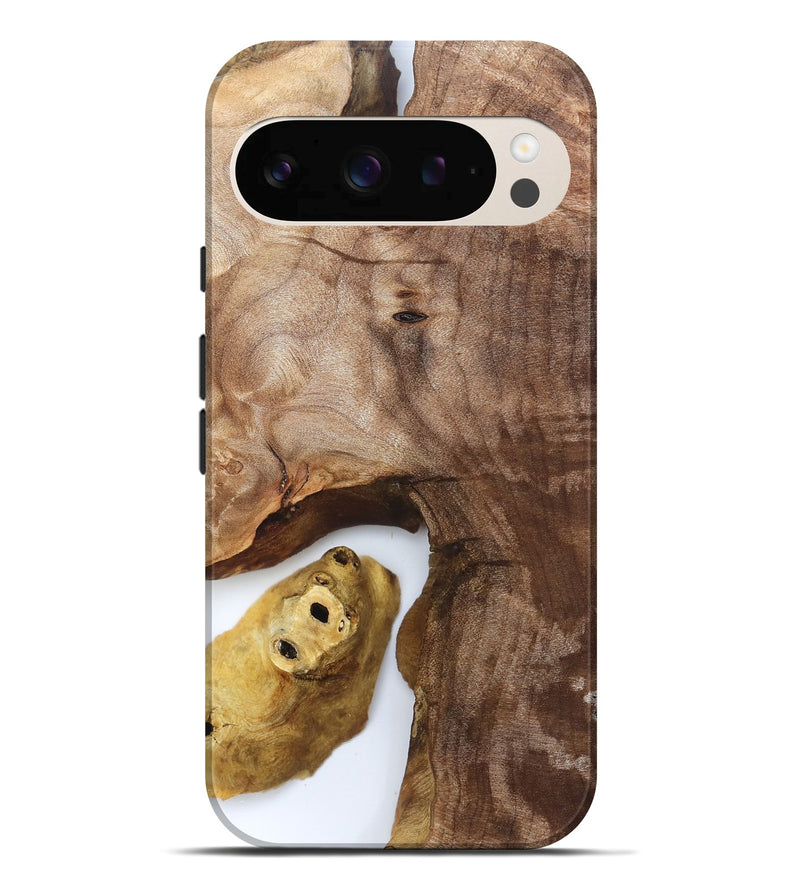 Pixel 10 Pro XL Wood Live Edge Phone Case - Verdie (Clear, 830647)
