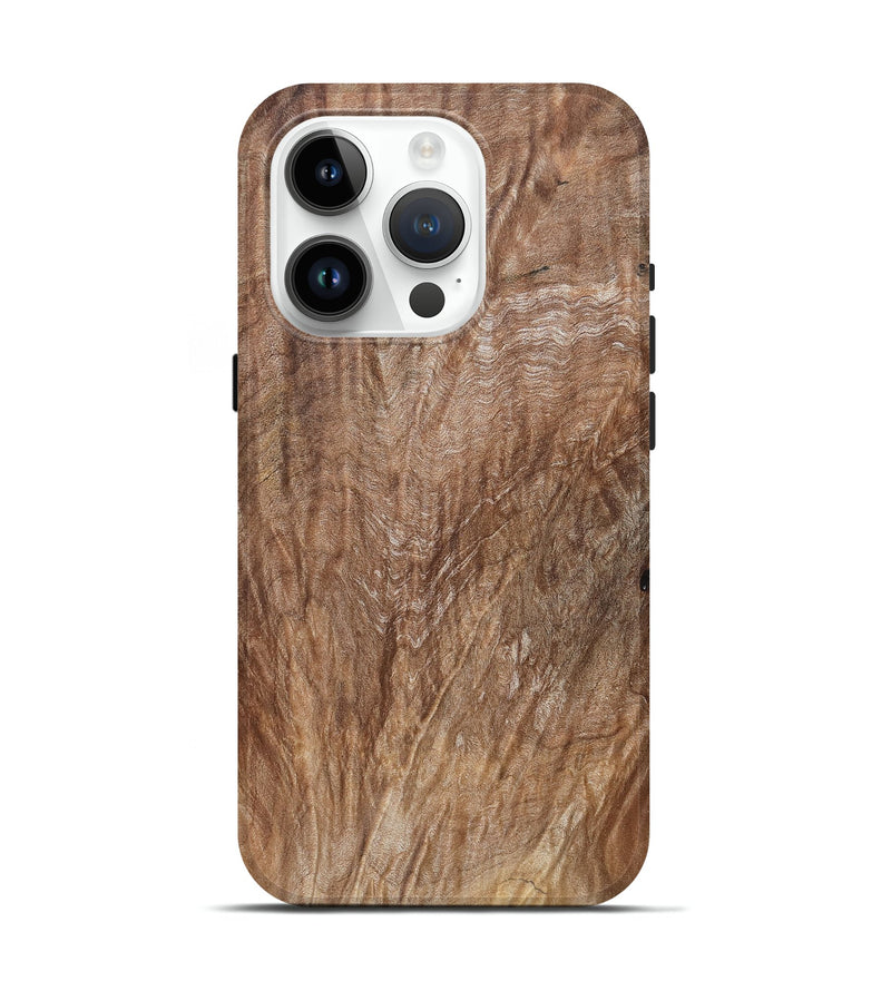 iPhone 15 Pro Wood Live Edge Phone Case - Jaeda (Solid Wood, 830651)