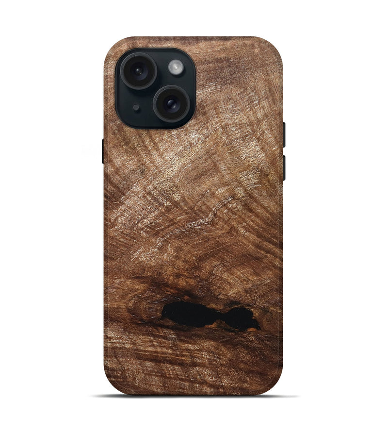 iPhone 15 Wood Live Edge Phone Case - Andre (Solid Wood, 830655)