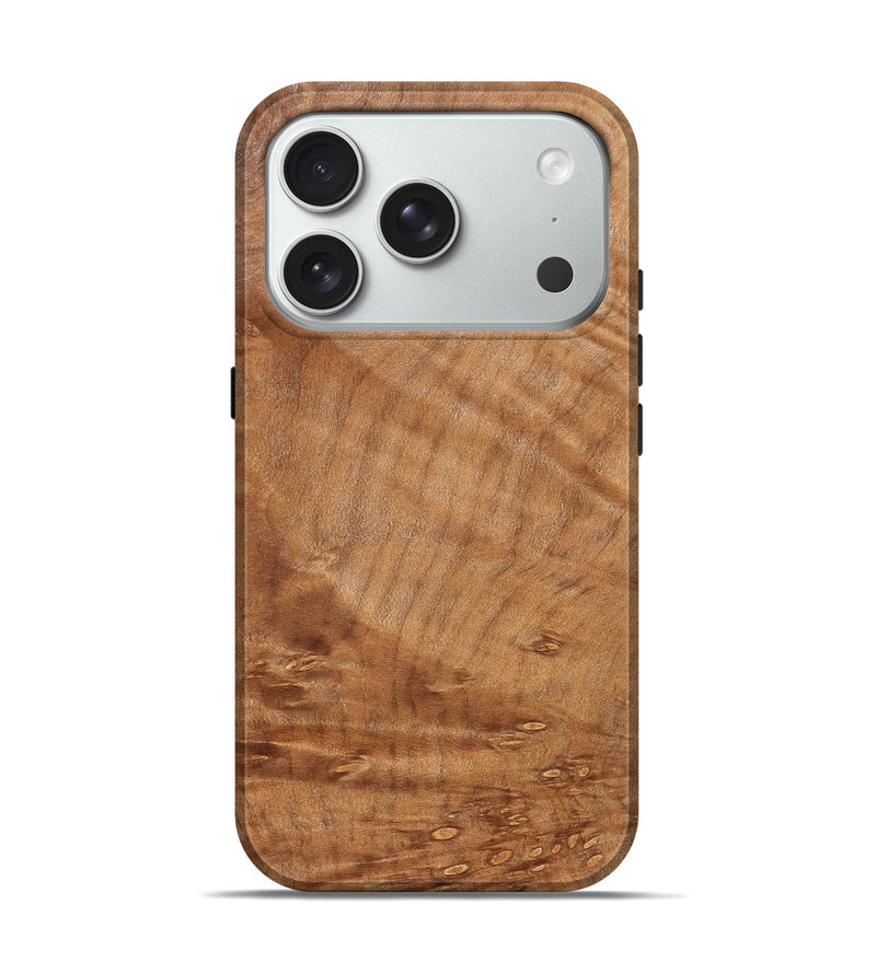 iPhone 18 Pro Wood Live Edge Phone Case - Judi (Solid Wood, 830656)