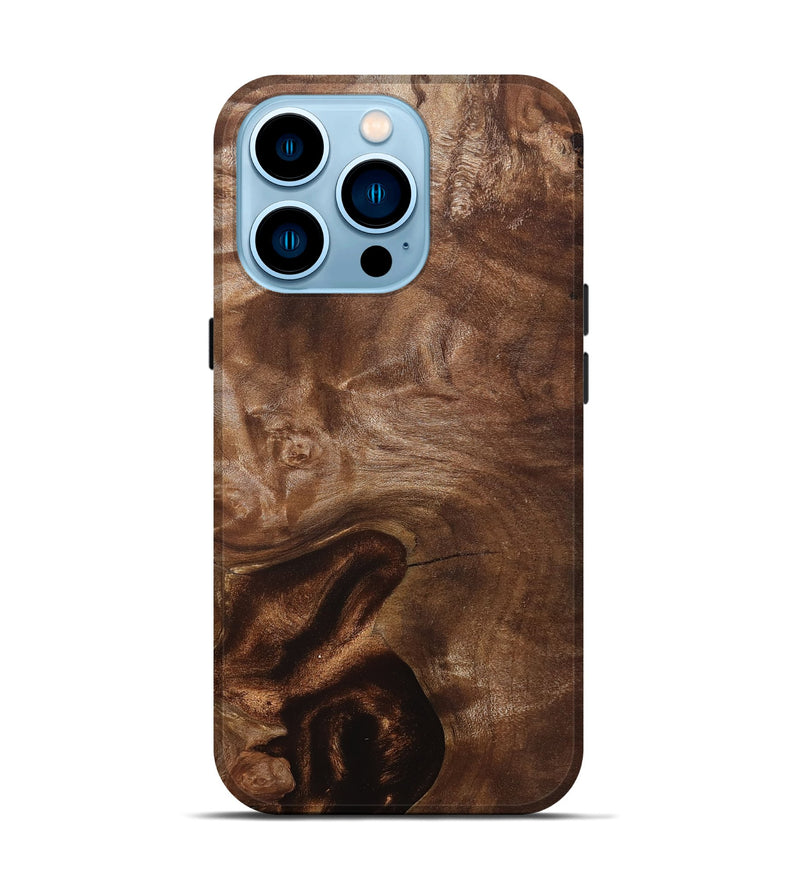 iPhone 14 Pro Wood Live Edge Phone Case - Jaylah (Solid Wood, 830670)