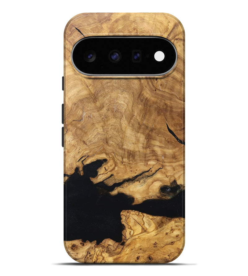 Pixel 11 Pro XL Wood Live Edge Phone Case - Sanai (Pure Black, 830672)
