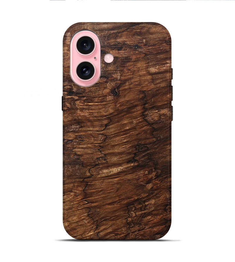 iPhone 16 Wood Live Edge Phone Case - Amoura (Wood Burl, 830673)