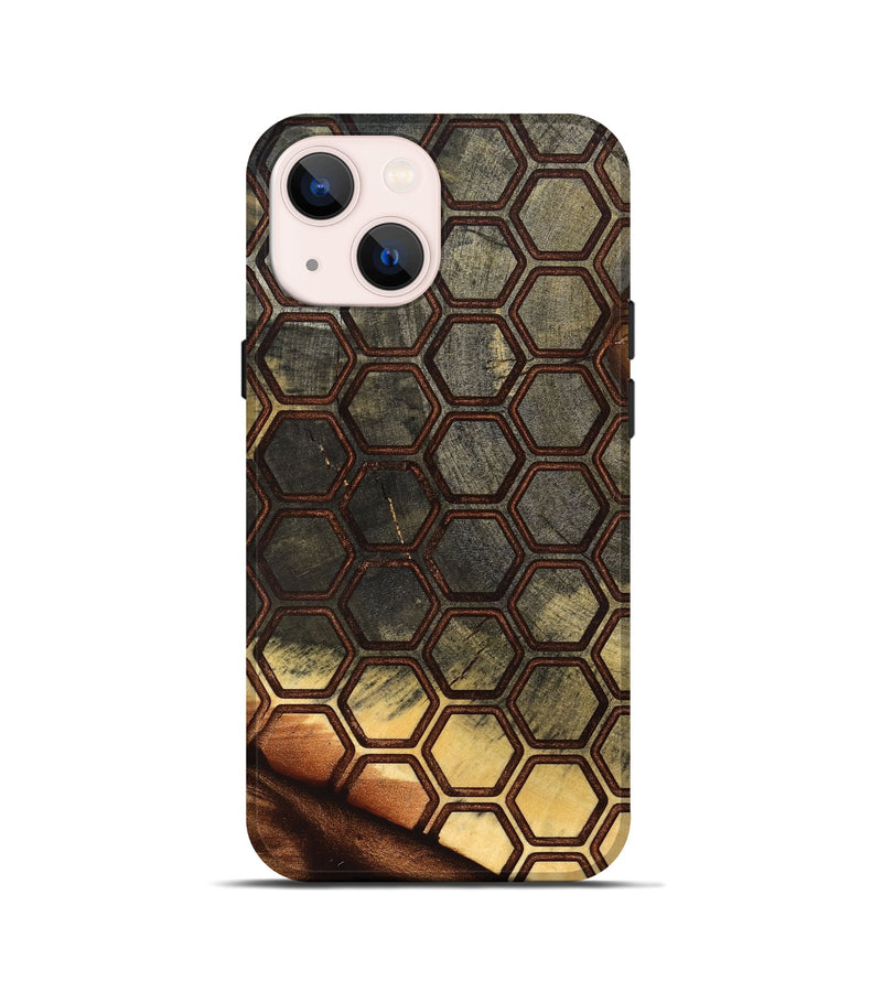 iPhone 13 mini Wood Live Edge Phone Case - Ridge (Pattern, 830683)