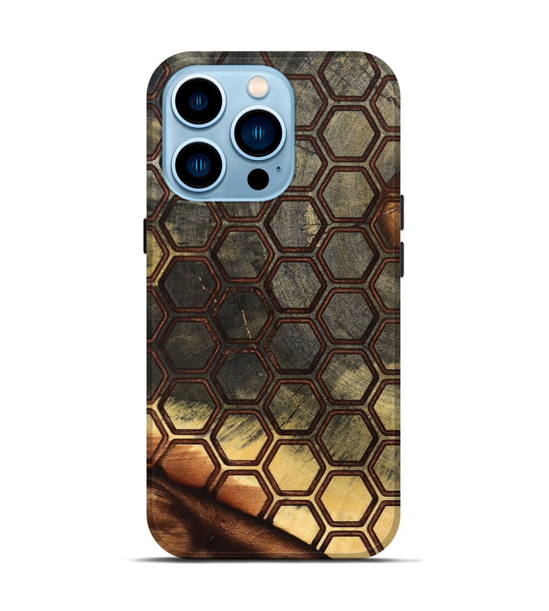 iPhone 14 Pro Wood Live Edge Phone Case - Ridge (Pattern, 830683)