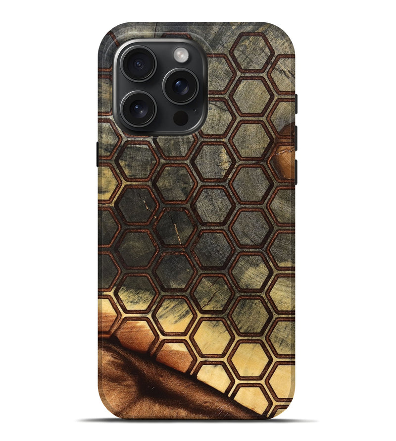 iPhone 16 Pro Max Wood Live Edge Phone Case - Ridge (Pattern, 830683)