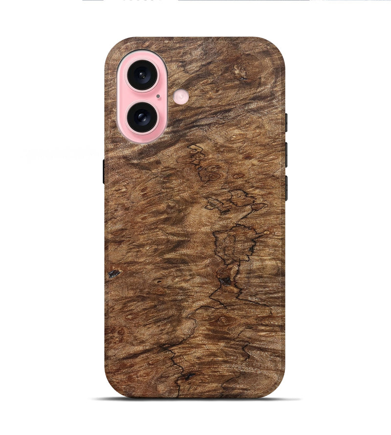 iPhone 16 Wood Live Edge Phone Case - Adella (Solid Wood, 830684)