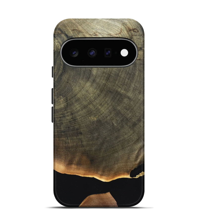 Pixel 11 Wood Live Edge Phone Case - Suzan (Pure Black, 830686)