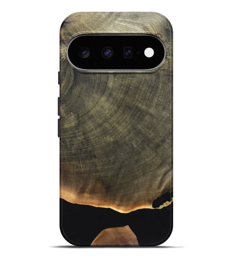 Pixel 11 Pro XL Wood Live Edge Phone Case - Suzan (Pure Black, 830686)