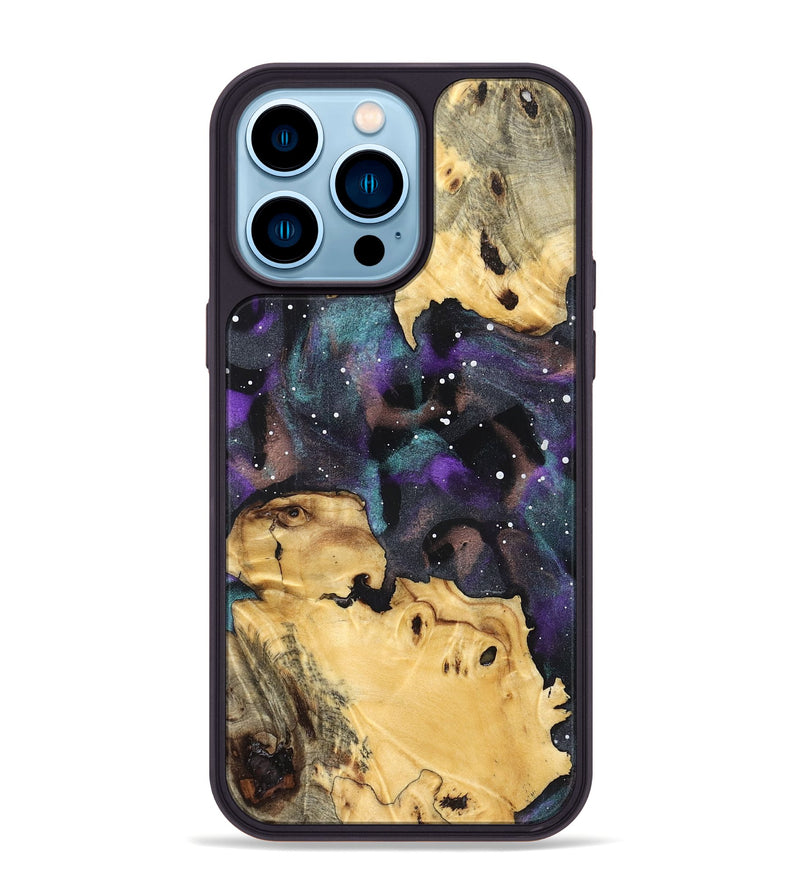 iPhone 14 Pro Max Wood Phone Case - Amias (Cosmos, 830700)
