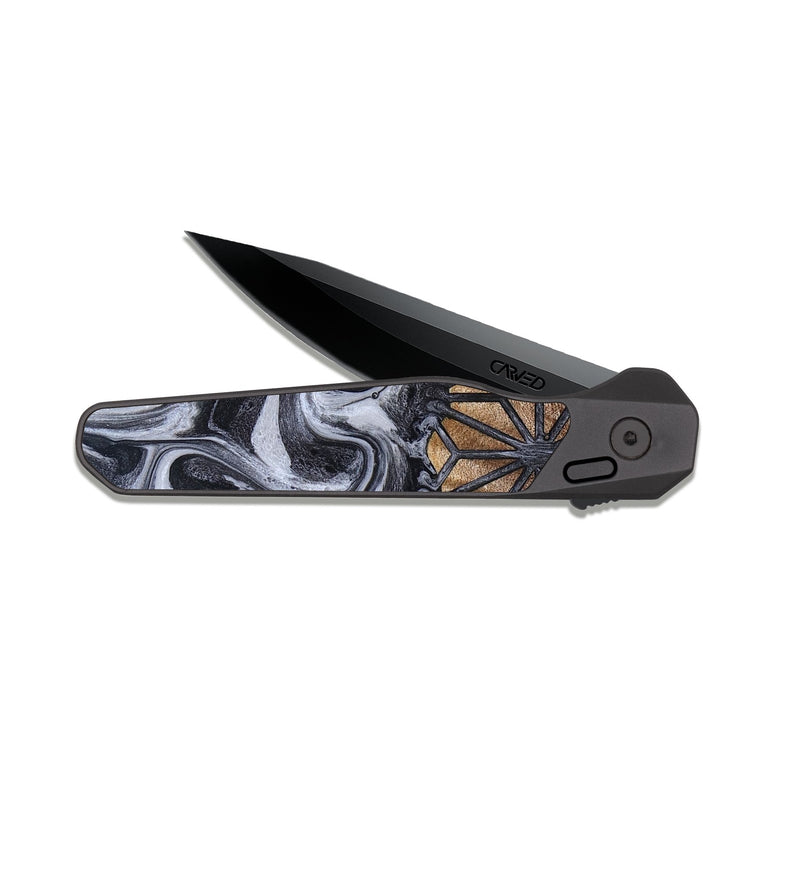 EDC Dark Slate Wood Pocket Knife - Noel (Pattern, 830759)
