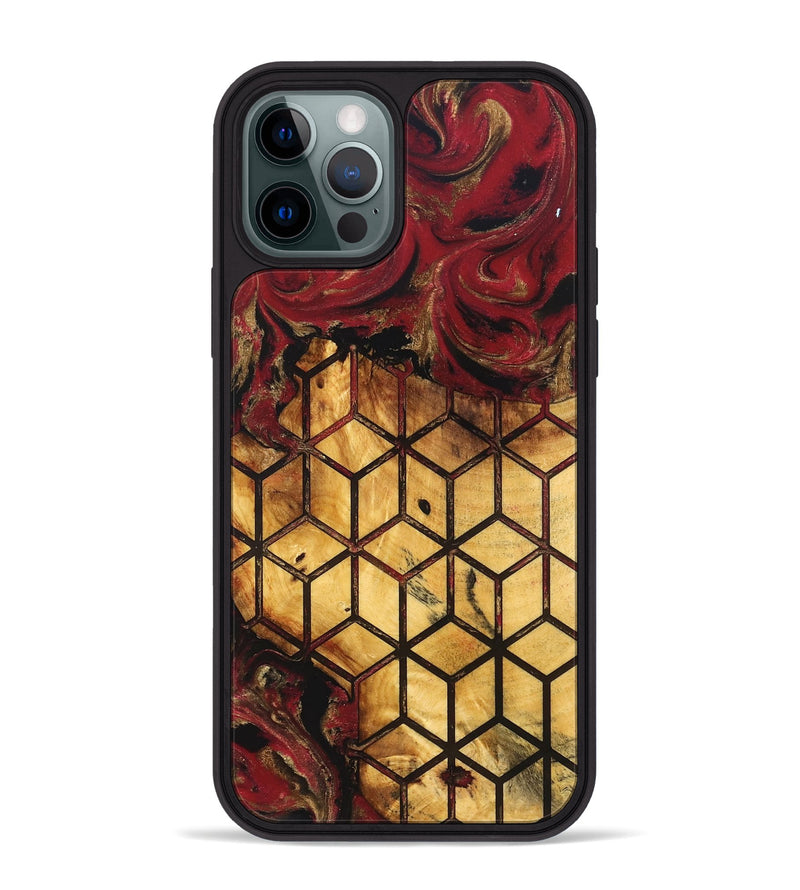 iPhone 12 Pro Max Wood Phone Case - Shanta (Pattern, 830761)