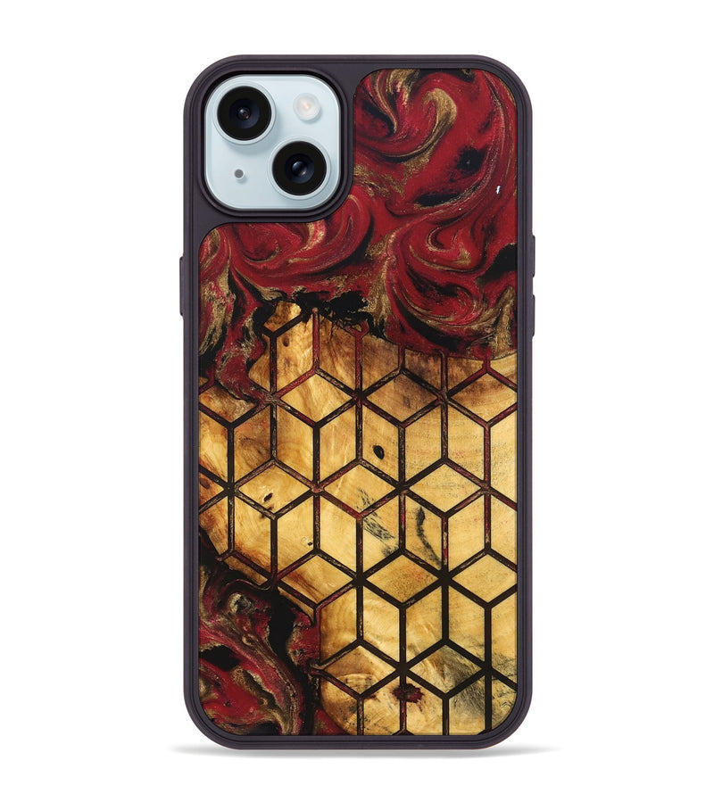 iPhone 15 Plus Wood Phone Case - Shanta (Pattern, 830761)
