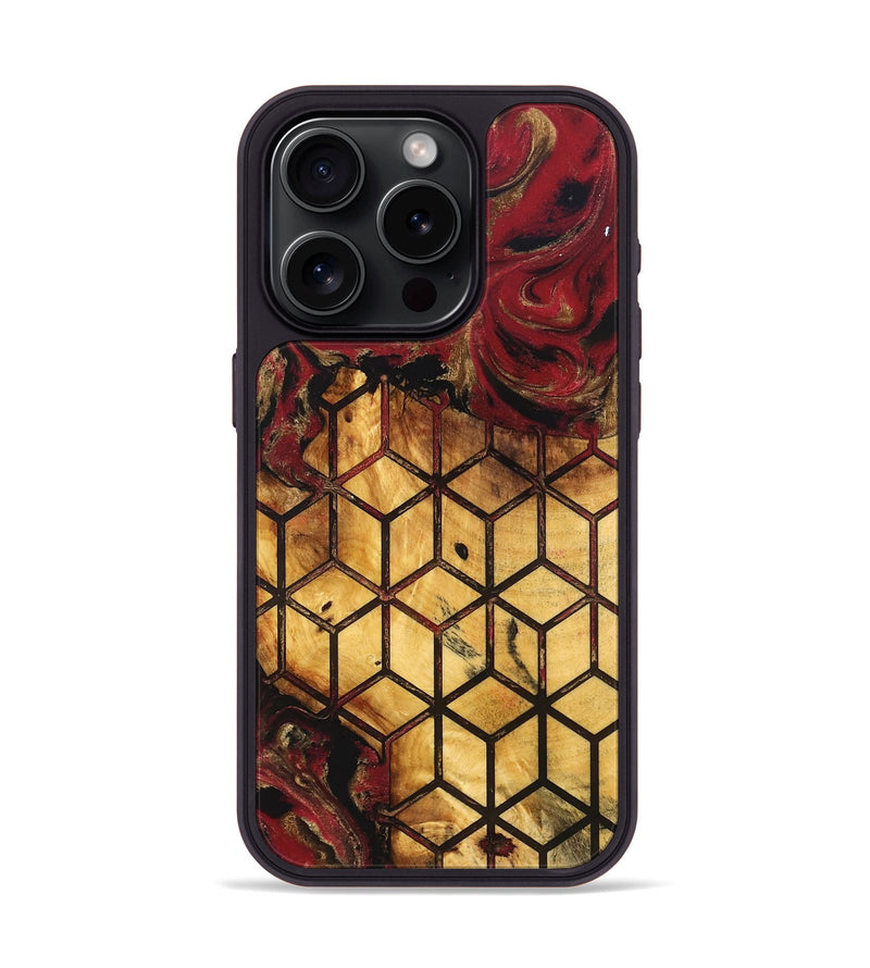 iPhone 15 Pro Wood Phone Case - Shanta (Pattern, 830761)