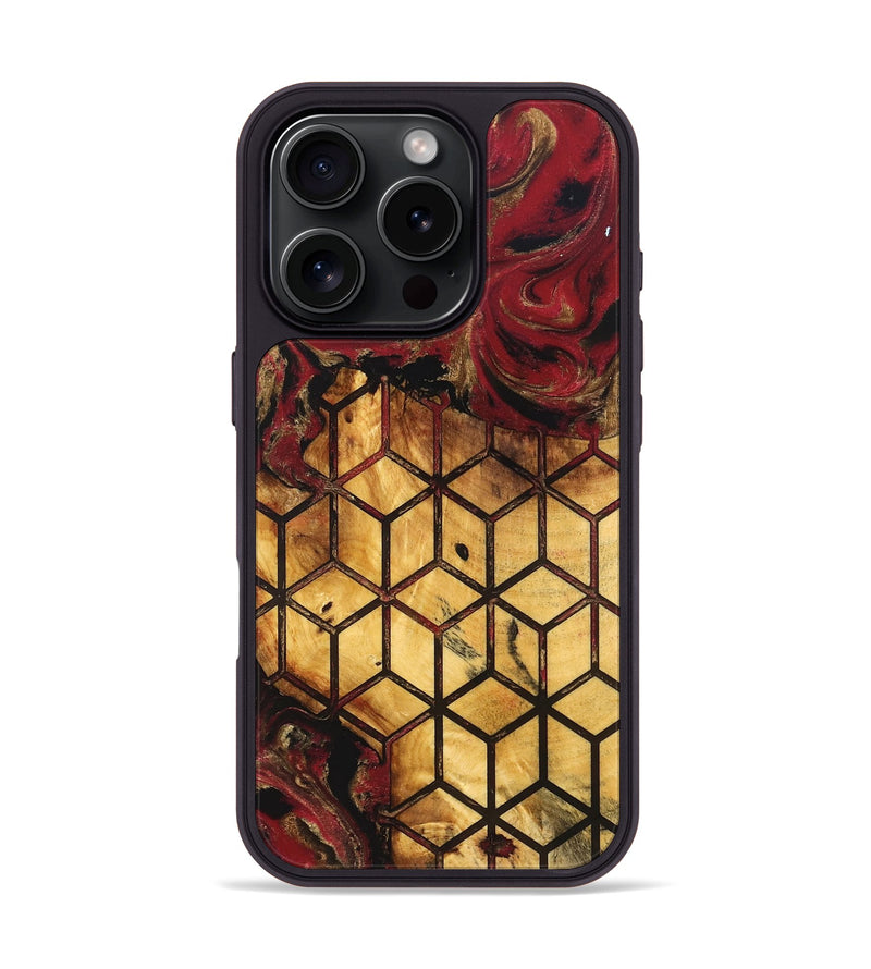 iPhone 16 Pro Wood Phone Case - Shanta (Pattern, 830761)