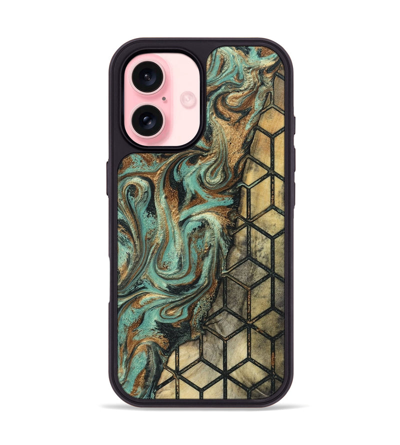 iPhone 16 Wood Phone Case - Emmitt (Pattern, 830763)