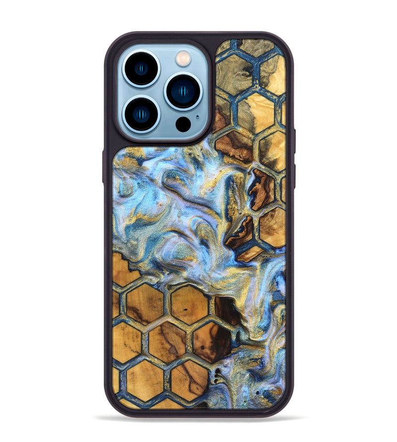 iPhone 14 Pro Max Wood Phone Case - Titan (Pattern, 830767)