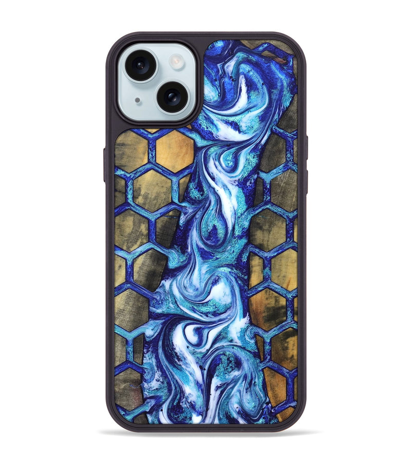 iPhone 15 Plus Wood Phone Case - Jazmine (Pattern, 830781)