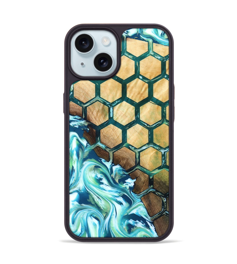 iPhone 15 Wood Phone Case - Dax (Pattern, 830785)