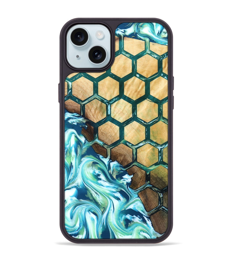 iPhone 15 Plus Wood Phone Case - Dax (Pattern, 830785)