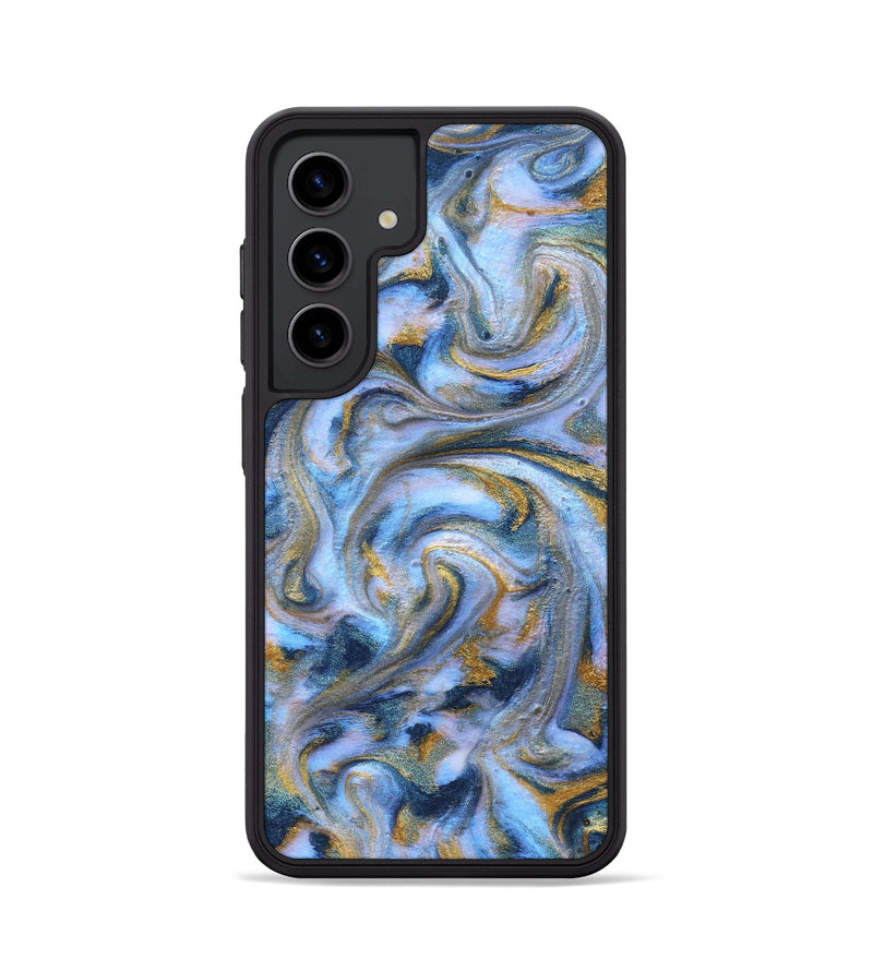 Galaxy S24 ResinArt Phone Case - Murray (Teal & Gold, 830791)