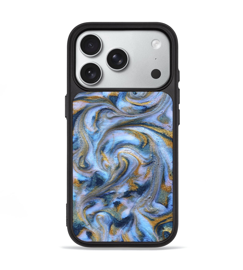 iPhone 18 Pro ResinArt Phone Case - Murray (Teal & Gold, 830791)
