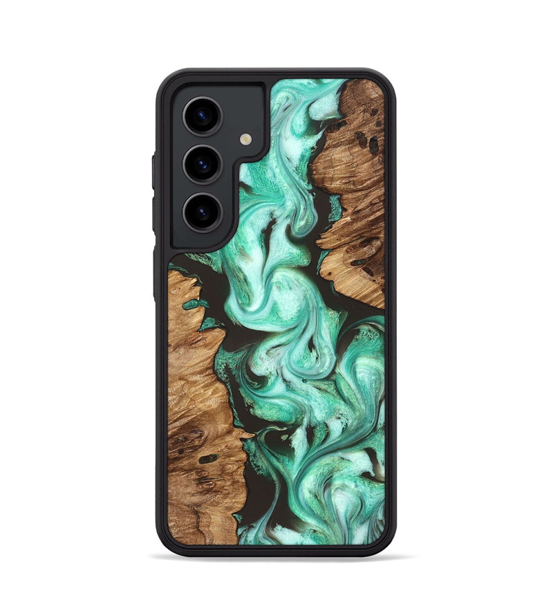 Galaxy S24 Wood Phone Case - Leticia (Green, 830794)