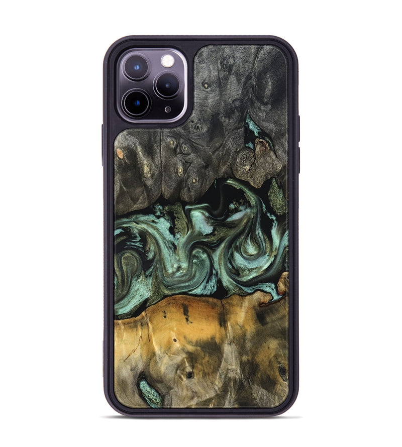 iPhone 11 Pro Max Wood Phone Case - Emilie (Green, 830795)