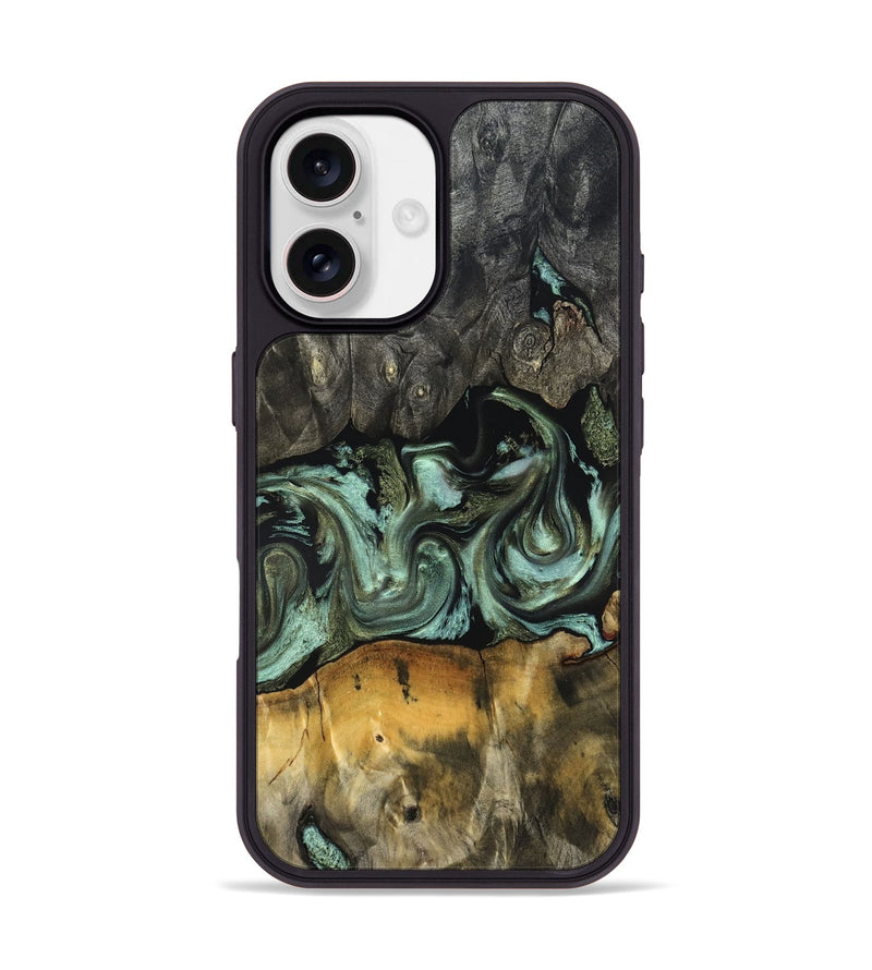 iPhone 17 Wood Phone Case - Emilie (Green, 830795)