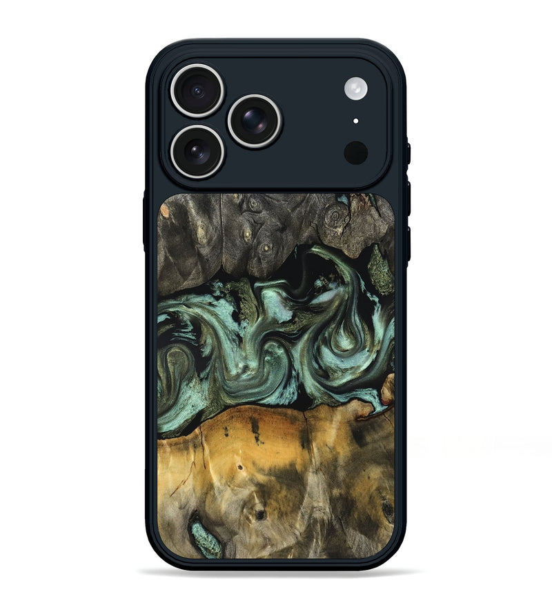 iPhone 17 Pro Max Wood Phone Case - Emilie (Green, 830795)