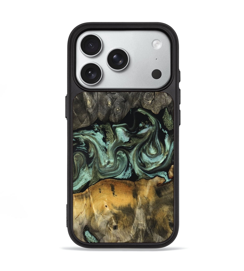 iPhone 18 Pro Wood Phone Case - Emilie (Green, 830795)