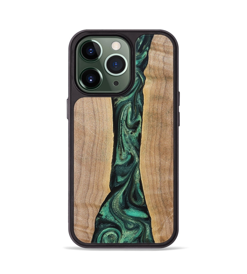iPhone 13 Pro Wood Phone Case - Benita (Green, 830797)