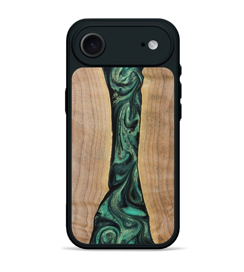 iPhone 17 Air Wood Phone Case - Benita (Green, 830797)