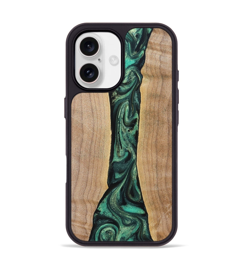 iPhone 17 Wood Phone Case - Benita (Green, 830797)