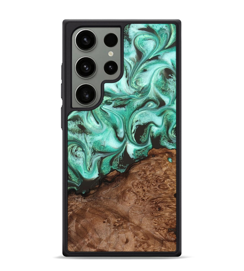 Galaxy S24 Ultra Wood Phone Case - Florene (Green, 830798)