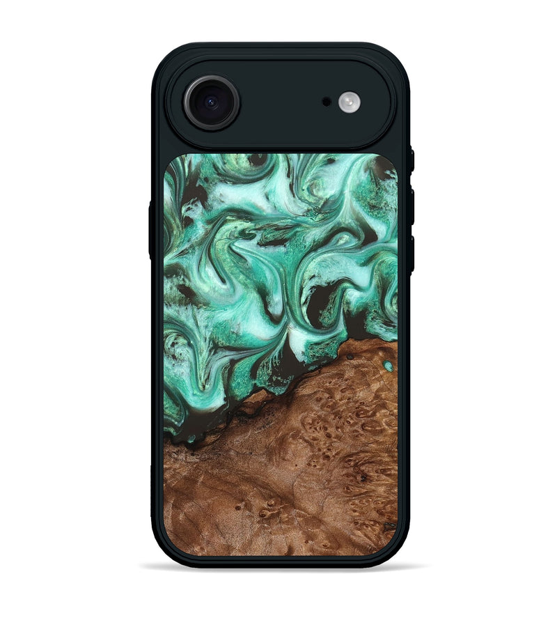iPhone 17 Air Wood Phone Case - Florene (Green, 830798)