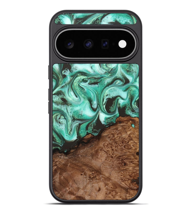 Pixel 11 Pro XL Wood Phone Case - Florene (Green, 830798)