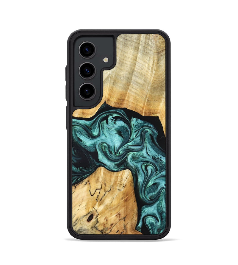 Galaxy S24 Wood Phone Case - Aarav (Green, 830799)