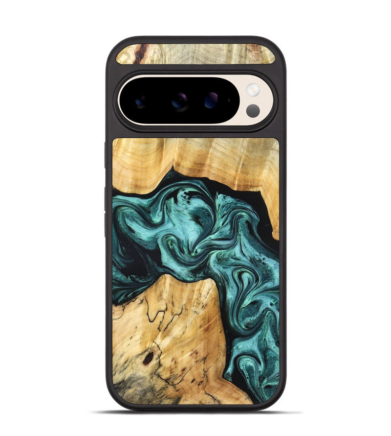 Pixel 10 Wood Phone Case - Aarav (Green, 830799)
